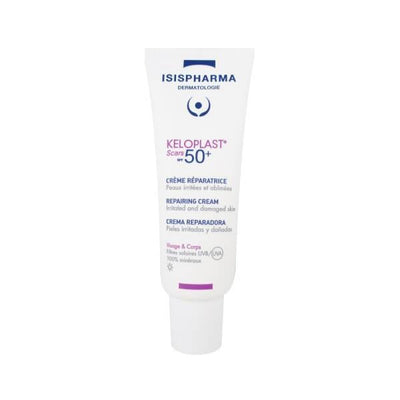 Isis Pharma Keloplast Scars SPF50+ Cream - Non-Greasy Scar Repair with High Sun Protection