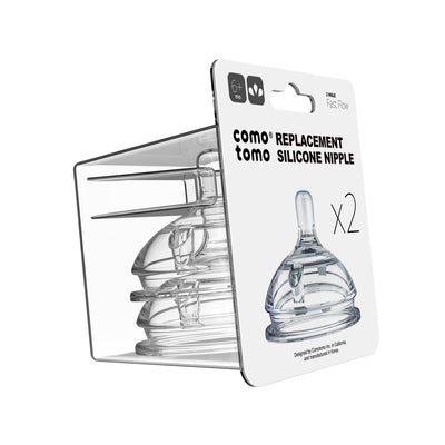 Comotomo Fast Flow Replacement Nipples for 6+ Months 2 Count