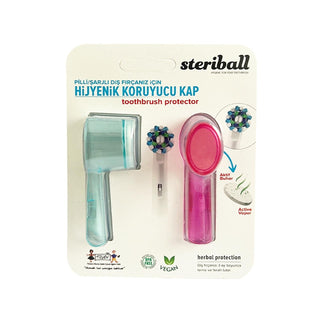 Steriball Hygienic Electric Toothbrush Holder - Pink & Light Blue - Keeps Toothbrush Clean & Germ-Free Steriball Hygienic Toothbrush Holder - Clean & Organized toothbrush holder, electric toothbrush holder, hygienic toothbrush storage, bathroom organizer, Steriball toothbrush accessory, oral hygiene products, bathroom accessories, toothbrush storage, electric toothbrush storage, pink toothbrush holder, light blue toothbrush holder, Steriball accessories