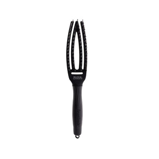 Olivia Garden Fingerbrush Care Iconic Boar Nylon Full Black S - Gentle Oral Care for Kids & Pets Olivia Garden Fingerbrush - Gentle Oral Care Fingerbrush, Boar bristle toothbrush, Nylon bristle toothbrush, Oral care for children, Pet oral care, Gentle oral care, Manual toothbrush, Children's dental care, Pet dental care, Oral hygiene tools
