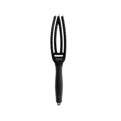 Olivia Garden Fingerbrush Care Iconic Boar Nylon Full Black S