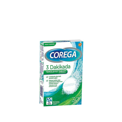 Corega Denture Cleaning Tablets - 30 Count | Effective Denture Care Solution