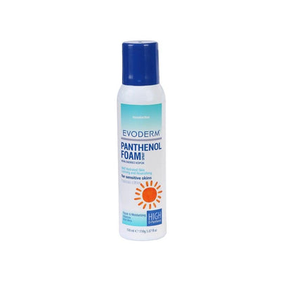 Evoderm Panthenol Moisturizing Foam 150ml - Hydrating Skincare with Aloe Vera & Panthenol