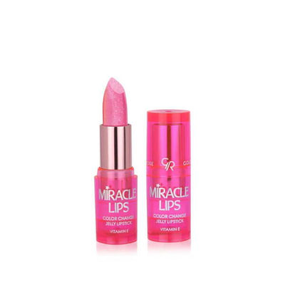 Golden Rose Miracle Lips: Color Changing Jelly Lipstick - Berry Pink, Adapts to Your pH for a Unique & Natural Lip Stain