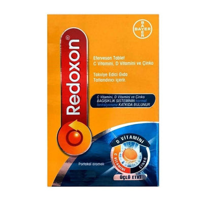 Redoxon Triple Action Effervescent Tablets - Vitamin C, D & Zinc Supplement for Immune Support - 30 Count