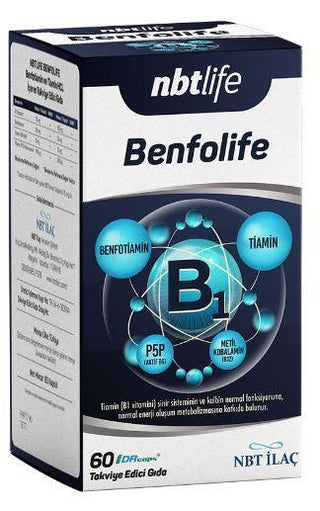 Nbt Life Benfolite: Support Nerve Health with Benfotiamine Vitamin B1 Supplement, 60 Easy-to-Swallow Capsules Nbt Life Benfolite: Vitamin B1 Supplement for Nerve Health Benfotiamine, Vitamin B1 supplement, Nerve health supplement, Benfolite, Dietary supplement, Thiamine supplement, Diabetic neuropathy supplement, Vitamin supplement, nerve function, antioxidant support, nerve pain, diabetes, blood sugar, B1 vitamin, capsules, easy to swallow, supplement, health, wellness