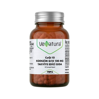 venatura coq10 100mg 30 capsules, bottle of venatura coq10 VeNatura CoQ10 100mg - 30 Capsules VeNatura CoQ10 100mg - 30 Capsules venatura, coq10, health-supplement, antioxidant, energy-support, heart-health, capsules, dietary-supplement, wellness, ai-generated