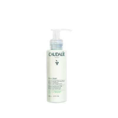 Caudalie Vinoclean: Gentle Almond Oil Cleansing Milk - Makeup Remover, Vegan, Soothes Dry or Sensitive Skin, Natural Ski