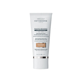 Esthederm Tinted Sunscreen Cream - High Protection with Tinted Finish, Medium Beige Shade, Photo Reverse Line Esthederm Tinted Sunscreen Cream - High Protection & Natural Glow tinted sunscreen cream, high protection sunscreen, Esthederm Photo Reverse, Medium Beige tinted moisturizer, sunscreen for face, skincare, sun protection, dermatologist recommended, tinted moisturizer with SPF, anti-aging, photoaging, skincare routine, beauty, cosmetics, Esthederm brand, 50 ml, travel-friendly, daily skincare, natural