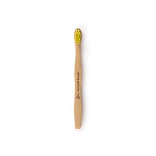 Humble Brush Bamboo Toothbrush Kids Yellow Ultra Soft