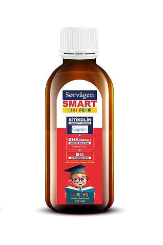 Sorvagen Smart Liquid Citicoline Supplement - DHA & B12 | 150 ml