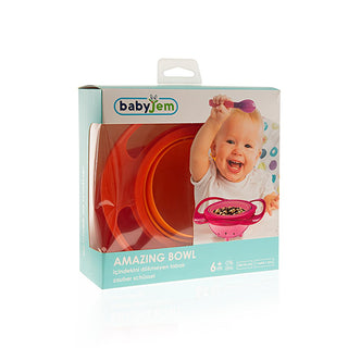 babyjem non-spill plate orange, babyjem orange non-spill plate in use, babyjem non-spill plate with lid Babyjem Non-Spill Plate - Fun Orange Design for Babies and Toddlers | Dishwasher Safe Babyjem Non-Spill Baby Plate - Orange babyjem, non-spill-plate, toddler-dining, dishwasher-safe, infant-feeding, parents, caregivers, baby-products, baby-feeding, ai-generated