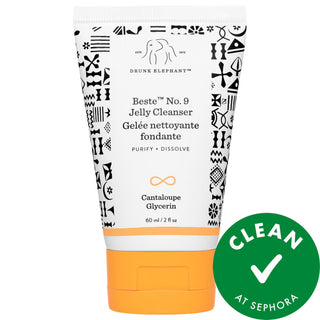 Drunk Elephant Mini Beste No. 9: Gentle Facial Cleanser | Makeup Remover, pH Balanced, Sensitive Skin, Fragrance-Free & Vegan Cleanser Drunk Elephant Cleanser: Gentle, pH Balanced & Fragrance-Free gentle cleanser, facial cleanser, makeup remover, sensitive skin cleanser, pH balanced cleanser, fragrance free cleanser, cruelty free cleanser, vegan cleanser, Beste No. 9, Drunk Elephant cleanser, skincare, mini skincare, makeup removal, redness relief, healthy skin, hydration, antioxidant protection, daily clea