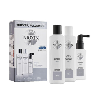 Nioxin Hair Care Set - Anti-Hair Loss Solution for Natural Hair, Travel-Sized Nioxin Anti-Hair Loss Hair Care Set for Natural Hair Nioxin hair care, anti-hair loss set, natural hair care, thinning hair solution, travel-sized hair care, hair loss treatment, hair care routine, Nioxin products, hair thickening, hair health, cosmetic hair care, natural hair products, hair care for thinning hair