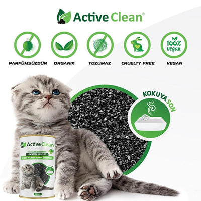 Active Clean Cat Litter Odor Absorber - Natural Pet Odor Eliminator for Effective Odor Control