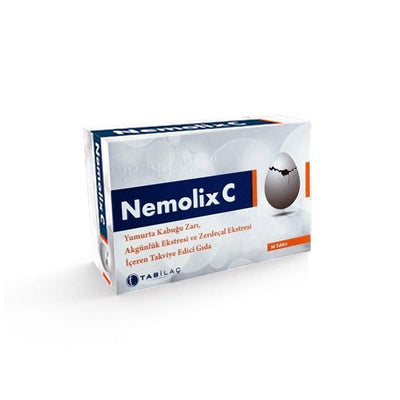 Nemolix C Dietary Supplement for Joint Health - 30 Tablets with Eggshell Membrane, Boswellia, and Turmeric Extract