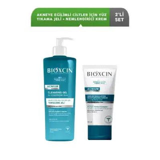 Bioxcin Acne Prone Skin Care Set - Sebum Balancing Cleansing Gel & Moisturizing Cream for Oily Skin Bioxcin Acne Skin Care - Sebum Balancing Gel & Cream acne prone skin care, sebum balancing skincare, dermatologically tested products, hypoallergenic skincare, paraben and phthalate-free products, oily skin skincare routine, skincare set, cleansing gel, moisturizing cream, acne prevention, cleaner beauty products