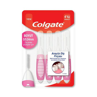 Colgate Interdental Brush 4 mm - Spiral Soft Bristles for Effective Oral Hygiene - Colgate Colgate Interdental Brush 4 mm - Effective Oral Hygiene interdental brush, oral hygiene tool, dental care accessory, Colgate interdental brush, 4 mm interdental brush, spiral soft bristles, non-slip handle, flexible shaft, oral hygiene, dental care, gum care, plaque prevention, Colgate oral care