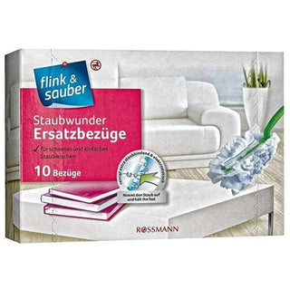 Flink & Sauber Dusting Cloth Refills (10-Pack) - Electrostatic Duster Pads for Easy Cleaning - Collects Dust, Hair & Dirt Effortlessly! Flink & Sauber Dusting Cloths - Electrostatic Duster Refills dusting cloth refills, static duster refills, electrostatic dust cloth, dust collector cloths, Flink & Sauber refills, easy dusting cloths, dusting pads, surface cleaning cloths, dusting cloths, electrostatic duster, dust cloths, cleaning cloths, household cleaning, home cleaning, dusting, surface cleaning, furnit
