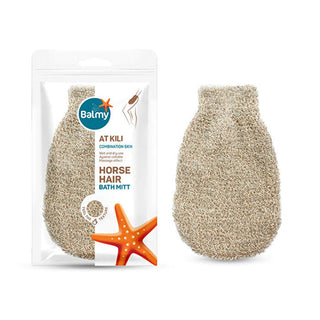 Natural Horsehair Bath & Massage Glove - Anti-Cellulite | 100% Cotton