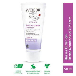 Weleda Baby Derma Nemlendirici Yüz Kremi - Natural Baby Face Cream for Sensitive Skin, Paraben-Free, 1.69 fl oz Weleda Baby Face Cream - Natural & Paraben-Free baby face cream, natural skincare, sensitive skin care, paraben-free baby products, moisturizing face cream for babies, Weleda Baby Derma, gentle skincare, chemical-free moisturizer, natural baby care, hypoallergenic face cream, family skincare, daily moisturizer