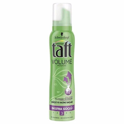 Taft Volume Hair Mousse: Strong Hold, Curl Definition & Lasting Volume - 5.07 fl oz