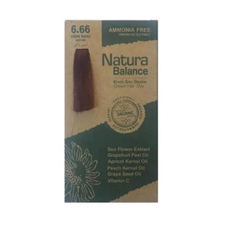 Natura Balance: Ammonia-Free Cherry Red Hair Dye (6.66) - Vibrant, Gentle Color, Perfect for Sensitive Scalp, Easy At-Home Krem Kit Natura Balance Cherry Red Hair Dye - Ammonia-Free, Vibrant Color ammonia free hair dye, cherry red hair dye, 6.66 hair color, creme hair dye, hair color kit, red hair color at home, Natura Balance hair dye, hair dye for sensitive scalp, hair dye, hair color, cherry red, ammonia-free, sensitive scalp, home hair dye, red hair, hair coloring, hair styling, vibrant color, gentle ha