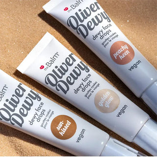 theBalm Oliver Dewy Face Drops Highlighter - Golden Glow: Achieve Radiant, Luminous Skin with this Illuminating Liquid Makeup theBalm Oliver Dewy Face Drops - Golden Glow Highlighter Dewy face drops highlighter, Golden glow highlighter, Liquid highlighter makeup, theBalm highlighter, Radiant skin makeup, Niacinamide highlighter, Illuminating face drops, face illuminator, dewy makeup, glowing skin, highlighter, makeup, beauty, skincare, face glow, liquid highlighter, cosmetic, complexion enhancer, golden glo