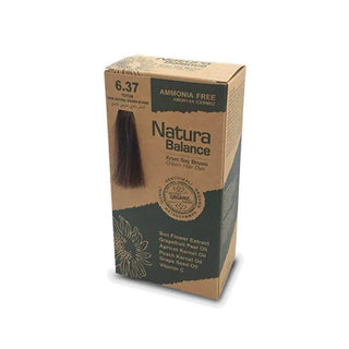 Natura Balance Ammonia-Free Hair Dye - Tütün 6.37, Cream Hair Color for Gentle Coloring Experience Natura Balance Ammonia-Free Hair Dye - Gentle Tütün 6.37 Shade ammonia-free hair dye, cream hair color, Tütün 6.37 hair dye shade, Natura Balance hair dye, chemical-free hair coloring, hair care, gentle hair dye, hair coloring products, cosmetic products