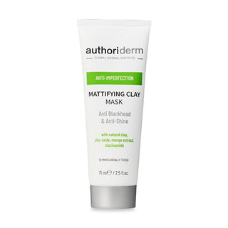 Authoriderm Clay Mask for Oily & Combination Skin: Natural Pore Tightening, Blackhead & Blemish Reduction - Mattifying Oil Control Face Mask Authoriderm Clay Mask: Oily Skin, Blackhead & Blemish Control clay mask for oily skin, clay mask for combination skin, blackhead removal mask, blemish reduction mask, pore tightening mask, natural clay mask, Authoriderm clay mask, mattifying clay mask, zinc oxide clay mask, oil control face mask, clay mask, oily skin, combination skin, blackhead removal, blemish reduct