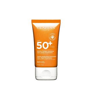 Clarins Sun Youth Protecting Sunscreen SPF50+ - Anti-Aging Sun Protection 1.69 fl oz Clarins Sun Youth Protecting Sunscreen SPF50+ - Anti-Aging Sun Protection sunscreen SPF50+, anti-aging sun protection, Clarins Sun Youth, protecting sunscreen, SPF50+ sun cream, skincare, sun protection, anti-aging, Clarins, cosmetics, skincare products, sun care, outdoor activities, skin protection, youthful skin