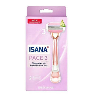 Isana Epilation Razor with Ergonomic Handle - 3 Blade System for Smooth Hair Removal Isana Epilation Razor - 3 Blade System epilation razor, hair removal tool, Isana Vabene compatible, three-blade epilator, ergonomic handle epilation, smooth hair removal, comfortable epilation, effective hair removal, personal care, grooming, beauty, women's health