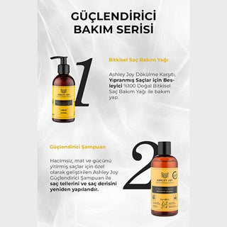 Ashley Joy Hair Loss Strengthening Shampoo - Garlic & Keratin Repair, Boost Volume & Shine - 400ml Ashley Joy Hair Loss Shampoo - Garlic & Keratin Repair hair loss shampoo, strengthening shampoo, garlic shampoo, keratin hair repair, volume boosting shampoo, anti hair fall shampoo, hair shine shampoo, damaged hair repair, Ashley Joy shampoo, dökülme karşıtı şampuan, hair strengthening, anti-breakage, hair repair, hair volume, hair shine, garlic extract, keratin, shampoo, hair care, hair treatment, hair fall 