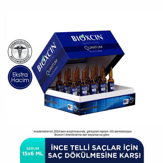 bioxcin quantum bio-activ serum packaging, bioxcin serum application, bioxcin serum ampoules Bioxcin Quantum Bio-Activ Serum - Intensive Hair Repair | 15 x 6 ml Bioxcin Quantum Serum - Bio-Activ Hair Treatment bioxcin, hair-serum, hair-care, hair-thinning, hair-loss, bio-activ, intensive-repair, biocomplex-b11, ai-generated, serum