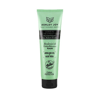 Ashley Joy Leave-In Hair Conditioner: Moisturizing Cream for Frizz Control & Color Protection with Avocado Oil & Aloe Vera - 150ml Ashley Joy Leave-In Conditioner - Frizz Control & Color Protection leave-in hair conditioner, hair moisturizing cream, frizz control hair product, color protection conditioner, avocado oil hair treatment, aloe vera hair care, chamomile hair treatment, hair repair cream, non greasy conditioner, hair shine enhancer, hair conditioner, moisturizing cream, frizz control, color protec