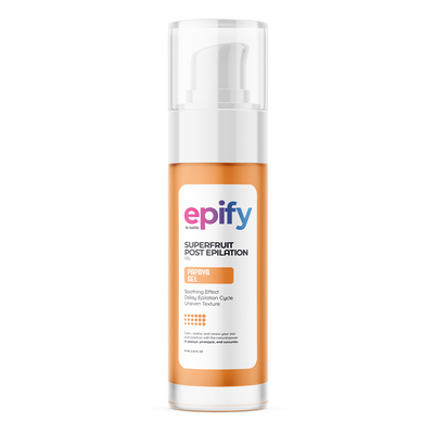 Epify Superfruit Papaya Gel Hair Removal Inhibitor, Post-Epilation Soothing Formula for Face and Body, 2.54 Fl Oz