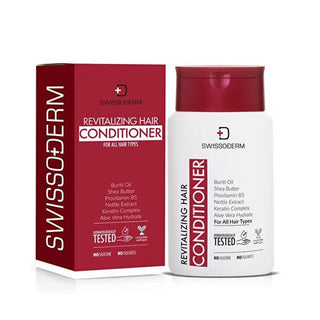 Swissoderm Revitalizing Hair Conditioner - Nourishes & Repairs Dry, Damaged Hair - Vegan, Sulfate & Silicone-Free - 300ml Swissoderm Hair Conditioner: Revitalize Dry, Damaged Hair hair conditioner, dry hair conditioner, damaged hair treatment, vegan hair conditioner, cruelty-free hair care, sulfate-free conditioner, silicone-free conditioner, hair repair conditioner, natural hair conditioner, hair strengthening conditioner, hair care, dry hair, damaged hair, vegan, cruelty-free, sulfate-free, silicone-free,