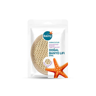 Natural Sisal Oval Bath Scrub - Exfoliating & Acne Control | Eco-Friendly