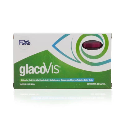 GlacoVis Dietary Supplement - Antioxidant Support with Glutathione & Coenzyme Q10 Soft Capsules