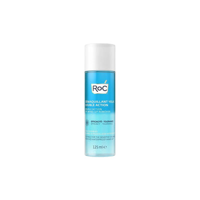 RoC Dual-Action Eye Makeup Remover - Gentle & Effective for Sensitive Eyes - 4.23 fl oz