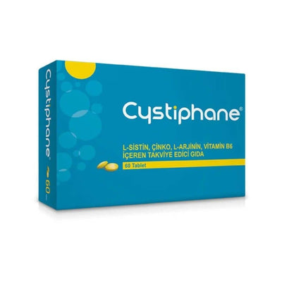 Cystiphane Dietary Supplement - 60 Tablets with L-Cysteine, Zinc, L-Arginine, and Vitamin B6 for Adult Health