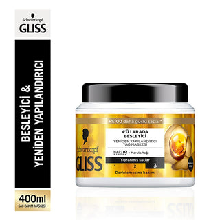 Gliss Oil Nutritive Hair Care Mask - Nourishing & Repairing Treatment with Marula Oil for Damaged Hair Gliss Oil Nutritive Hair Mask for Damaged Hair Repair Hair nourishing mask, Marula Oil hair care, Damaged hair repair, Hair smoothing treatment, Nourishing hair mask, Hair care products, Repairing hair mask, Intensive hair nourishment, Hair care with Marula Oil, Damaged hair solution, Hair mask for dry hair, Hair repair treatment, Gliss hair care, Hair nourishment, Hair smoothing mask