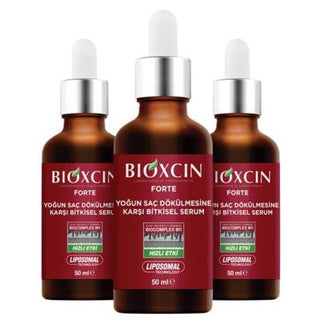 Bioxcin Forte Hair Serum - Anti Hair Loss Treatment for Intense Hair Loss, 3x50ml