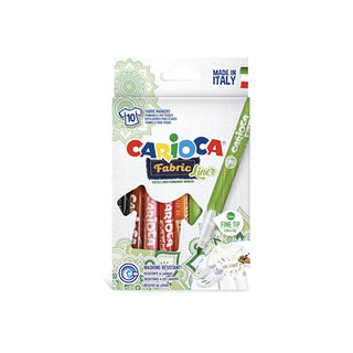 Carioca Fabric Paint Markers - 10 Pack, Permanent Fabric Markers for Crafting, Textile Art Supplies Carioca Fabric Paint Markers - Permanent & Vibrant fabric paint markers, textile art supplies, permanent fabric markers, crafting for kids and adults, custom fabric design tools, art supplies, fabric decoration, DIY fashion, craft markers, textile design, fabric art, creative tools, educational craft supplies