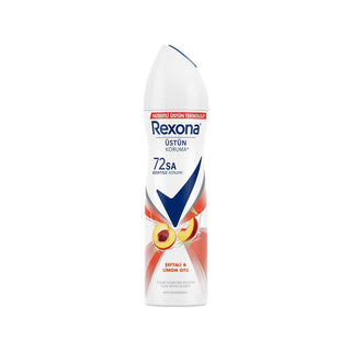 Rexona Women's Antiperspirant Deodorant Spray - Long-Lasting Protection, 150ml Peach Lemon Balm Scent Rexona Women's Antiperspirant Deodorant Spray - Long Lasting Antiperspirant Deodorant Spray, Women's Deodorant, Sprey Deodorant, Rexona Deodorant, Peach Lemon Balm Deodorant, Long-Lasting Protection, Women's Personal Care, Hygiene Products, Body Spray, Antiperspirant Spray, Deodorant for Women, Rexona, Confidence, Freshness, Active Lifestyle