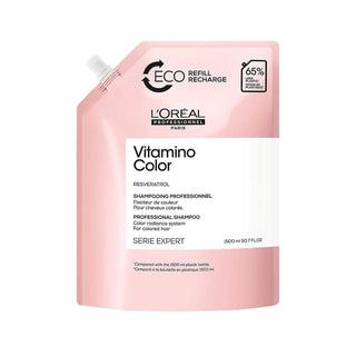 L'Oreal Professionnel Vitamino Color Shampoo: Ultimate Hair Color Protection, Sulfate-Free, Professional Serie Expert, 1500ml Refill L'Oreal Vitamino Color Shampoo: Protect & Prolong Your Hair Color Color protecting shampoo, Shampoo for color treated hair, Loreal Vitamino Color, Hair color protection, Color safe shampoo, Professional shampoo color treated, Sulfate free shampoo color treated, color treated hair, professional hair care, prevent fading, color protection formula, large refill size, gentle clean