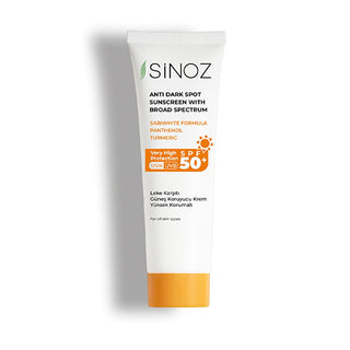 Sinoz SPF 50+ Anti-Spot Facial Sunscreen: Broad Spectrum Protection, Non-Greasy, Moisturizing - Perfect for All Skin Types, Prevents Sun Damage Sinoz SPF50+ Sunscreen: Anti-Spot, Non-Greasy | Protect Your Face SPF50 sunscreen, broad spectrum sunscreen, anti-spot sunscreen, sunscreen for face, non-greasy sunscreen, sunscreen for all skin types, sunscreen for hyperpigmentation, daily facial sunscreen, moisturizing sunscreen, sunscreen with turmeric, facial sunscreen, sun protection, hyperpigmentation treatmen