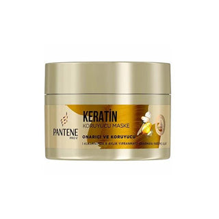 Pantene Keratin Repair & Protect Hair Mask: Strengthens, Repairs Damaged Hair, Reduces Breakage, 200 ml/6.76 fl oz Pantene Keratin Mask: Repair Damaged Hair, Reduce Breakage Keratin hair mask, Damaged hair repair, Hair strengthening mask, Pantene keratin mask, Hair protection mask, Split end treatment, Hair breakage repair, hair mask, damaged hair, keratin treatment, split ends, breakage, hair repair, hair strengthening, hair protection, affordable hair care, damaged hair care, chemically treated hair, kera
