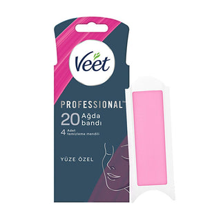 Veet Professional Facial Wax Strips for Normal Skin - Easy Gelwax Technology, 20 Strips Veet Facial Wax Strips - Easy Gelwax for Normal Skin facial wax strips, hair removal for normal skin, Veet facial hair removal, easy gelwax technology, facial hair removal wax, wax strips, hair removal, Veet, normal skin, facial hair removal products, at-home hair removal, beauty and personal care