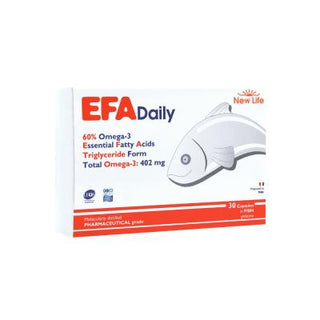 new life efa daily omega 3 supplement 670 mg 30 capsules, health-conscious omega 3 dietary supplement New Life Efa Daily Omega 3 - 670 mg | 30 Capsules New Life Omega 3 Daily - 670 mg | 30 Capsules omega-3, daily-supplement, health-conscious, pregnant-women, dietary-supplement, new-life, gluten-free, fish-oil, nutritional-supplement, ai-generated